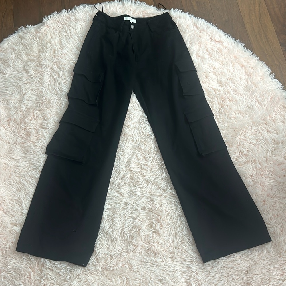Oversized wide leg cargo pants